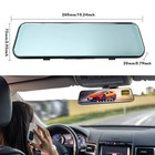 10  Dual Dash Cam Car Ips Rear Mirror View Dvr Night Vision W  Backup Camera