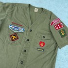 Boy Scouts Of America Vintage Uniform Green Shirt Sanforized Wichita Ks 1950 s