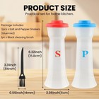 Kazheon 2 Pack Salt And Pepper Shakers With Lids Blue Red