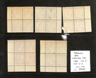 Thailand  Postage Stamp   283-285  286  288 Mint Nh Blocks  1951 King Adulyadej