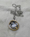 Nirvana -  smiley Face  Blk  Necklace   Pendant