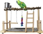Bird Playground parrots Play Gym parakeet Play Stand With Prickly Ash Wood Pe   