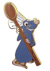 Disneyland Paris Ratatouille 10th Anniversary Pin 2024 Chef Remy Holding Spoon