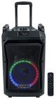 Rockville Rockngo 800 Karaoke Machine System W led s wireless Mics tablet Stand