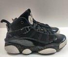Nike Air Jordan Kids 6 Rings Sneakers 323432-007 1y Black