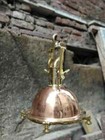 Nautical Home Lighting  Vintage Copper   Brass Hanging Spot Cargo Pendant