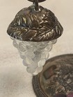 Vintage Godinger Silver Plate And Glass Hanging Grapes Salt   Pepper Shakers
