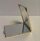 Vintage Japanese Floral Compact Mirror  Showa Retro  Antique  Portable