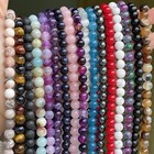 Natural Gemstone Round Spacer Loose Beads Jewelry Making 4mm 6mm 8mm 10mm 12mm