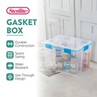 Sterilite 80-qt Clear Plastic Stackable Storage Bin W  Gasket Latch Lid  16 Pack
