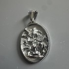 Saint Mark The Evangelist Pendant Stainless Steel Silver Tone 24    Necklace Jesus