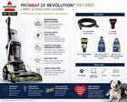Bissell Proheat 2x Revolution Pet Pro Carpet Cleaner 3588f