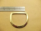 2 1 2  Solid Brass Heavy Duty Saddle D Rings  pack Of 2  