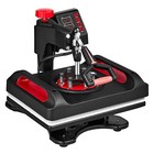 Heat Press Machine 12 x15  Sublimation Transfer T-shirt Mug Plate Hat Red