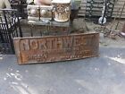 Large Antique Cast Iron Sign Northwest Engineering Co   Chicago Industrial Crane