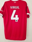 Adidas Official Licensed 25 26 Liverpool Virgil  4 Home Soccer Jersey Size M