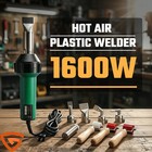 Hot Air Plastic Welder 1600w Pvc Tpo Vinyl Heat Gun Torch   9 Accessories