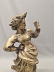 Vintage Rancoulet French Bronze Statue Lady Reading 