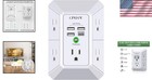 Wall Charger  Surge Protector  5 Outlet Extender With 4 Usb Charging Ports 4    