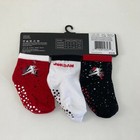 Infant Nike Air Jordan No Slip Socks 3 Pair 12 - 24 Months Black Red White Grey 