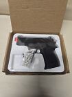 Black Full Metal Spring Airsoft  Pistol Hand Gun With Factory Pack Bbs 6mm Zm01b