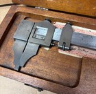 Vintage Starrett No  122 24  Master Vernier Caliper With Original Wooden Case