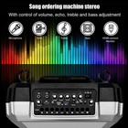 Portable 8 Inch Karaoke Machine Bluetooth Party Speaker System With Wireless Mic