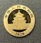 2020 China 50 Yuan Panda 3 Gram 999 Gold Struck At Shenyang Mint  1 10 Oz Coin