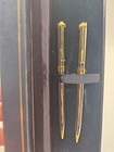 Tiffany   Co  Sterling Silver T Clip Pen And Pencil Set W  Box