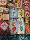 10 Hndm Embellishments Gift Tags cards  Scrapbooking love Notes junk  Journals 