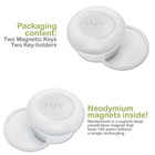 2pk Magnetic Baby Cabinet Locks   Child Safety Latches  3m Adhesive  No Screws