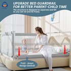 Adjustable Toddler Bed Rail Lift Safety Guard For Crib Kids Twin