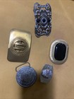 Belt Buckles Some Signed Gold   Silvertone Aztec Calendar  Nickel Silver  more