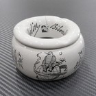 Bibendum Ashtray Gray Pottery Michelin Man Accessory Case No Box Used