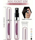 3pcs 5ml Portable Perfume Atomizer Spray Bottles For Travel  Random Colors-new