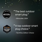 Kasa Outdoor Smart Plug  Home Wi-fi Outlet With 2 Sockets  Ep40 Black