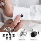 8 Pcs Tuxedo Button Set Dad Bridegroom Classic Cufflinks Shirt Studs