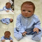 22  Reborn Baby Dolls Lifelike Newborn Handmade Silicone Vinyl Boy Doll Toddler