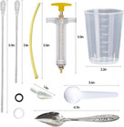 8 Pcs Bird Feeding Syringe Set Feeding Tubes For Baby Birds Parrot Hand Feeding