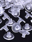 100 Pairs Silicone Earring Backs With Pad     Secure Hold For Heavy Drop Earrings