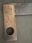 Vintage  Antique Old  Square Wood W Brass L 8 5   
