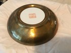 Beautiful Antique Asian Chinese Decorated Porcelain Brass Plate Signed 