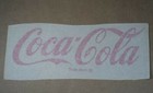 Vintage Red Coca Cola Vinyl Iron On Transfer
