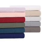 300 Thread Count 100  Cotton Percale Bed Sheets Solid Deep Pocket Sheet Set