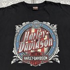 Harley-davidson Motorcycles Outlaw Blue Springs Mo Black T-shirt 2xl