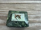 Russian  jade  Stone And Bronze Box