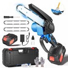 6 Inch 21v Cordless Mini Chainsaw  Handheld Electric Chain Saw For Wood Cutting