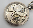 Wwii British Army Gstp Pocket Watch Broad Arrow Black Dial Swiss 15 Jewels Runs