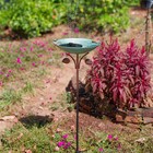 Qipade Metal Bird Baths For Outdoors  39  H Birdbath With 13 Inch Bowl