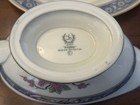 Vintage 1920s Lenox Ming China Gravy Boat   Underplate Saucer 2-pc Black Stamp